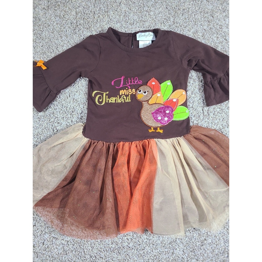 Emily Rose Thanksgiving Toddler dress 3T